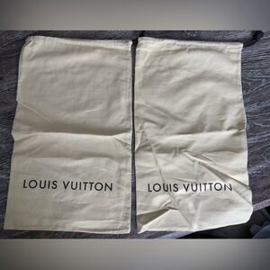 Original Louis Vuitton Shoes Dust Bags 15' x 9' .